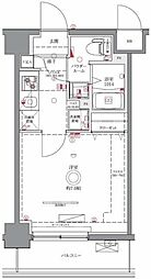 GENOVIA 西川口II 2階1Kの間取り