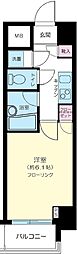 パレステュディオ浜松町 2階1Kの間取り