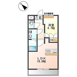 JR横浜線 八王子みなみ野駅 バス10分 七国二丁目停下車 徒歩3分の賃貸アパート 2階1LDKの間取り