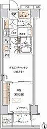 JR京浜東北・根岸線 大森駅 徒歩12分の賃貸マンション 3階1DKの間取り