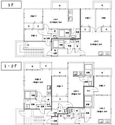 大野城市仲畑4丁目アパート 1LDKの間取図画像