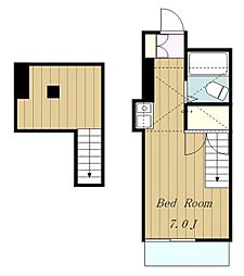 キャロットハウス町田 ワンルームの間取図画像