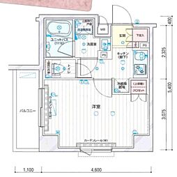 ルーブル新高島平 1Kの間取図画像