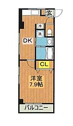 太田興産ビル 2階1DKの間取り
