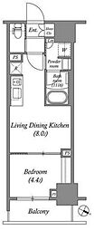 ACPレジデンス浅草 1LDKの間取図画像