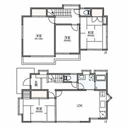 岡上6丁目戸建 2階4LDKの間取り