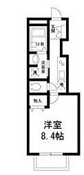 BAFFI 1Kの間取図画像