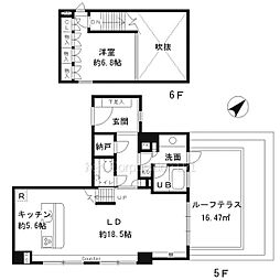 ＫＤＸレジデンス南青山 5階1LDKの間取り