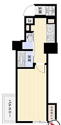 スカイコート目白台 1Kの間取図画像