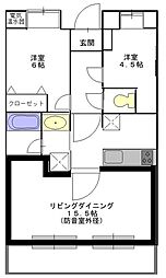 コーナスフロリダ 3LDKの間取図画像