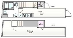 ザ・クラスアーバンス水道橋本郷 1階1DKの間取り