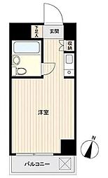 エクセレント21 ワンルームの間取図画像