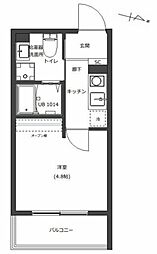 D-STYLE川崎II 1Kの間取図画像