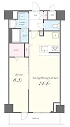 Horizon Residence 2階1LDKの間取り