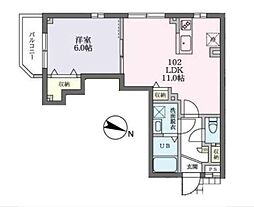 グランティスタ 1LDKの間取図画像