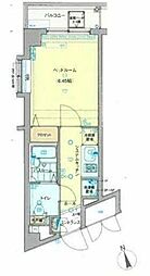 グランフォース西新井 2階1Kの間取り