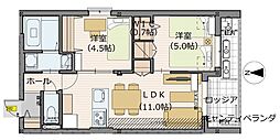 ルミナージュ 2LDKの間取図画像