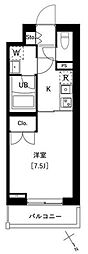 アークマーク南大井 1Kの間取図画像