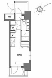 デュオステージ海老名II ワンルームの間取図画像