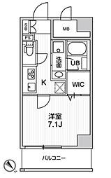 ROOTs Higashi Nagasaki 9階1Kの間取り
