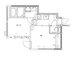 ソルナクレイシア大泉学園 1DKの間取図画像