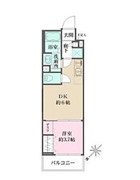 都営浅草線 西馬込駅 徒歩5分の賃貸マンション 1階1DKの間取り