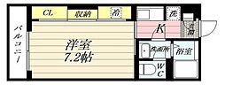 リブリ・東林間 1階1Kの間取り