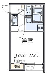 JR横浜線 相原駅 徒歩9分の賃貸アパート 1階1Kの間取り