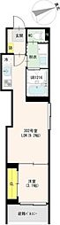 ジュライト淡路 1LDKの間取図画像