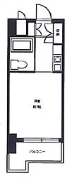 ロマネスク西新オレンジ通り ワンルームの間取図画像
