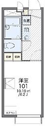 レオパレスアドヴァンス 1Kの間取図画像