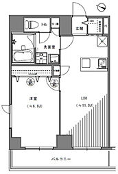 ルーブル方南町 3階1LDKの間取り