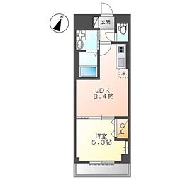 TKM 1階1LDKの間取り