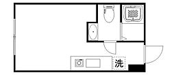 ルテラ氷川町 ワンルームの間取図画像