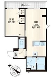 ＬＢＫ 1階1LDKの間取り