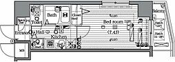 ガラ・ステージ御茶ノ水 1Kの間取図画像