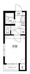 東急田園都市線 池尻大橋駅 徒歩7分の賃貸アパート 1階1Kの間取り