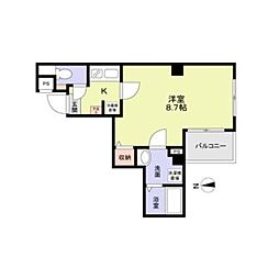 L.E.Hills Yokoyamacho 1Kの間取図画像