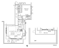 パークアクシス代官山 6階1LDKの間取り