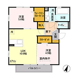 間取図画像 2LDK