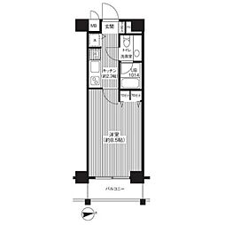 KJ新板橋 1Kの間取図画像