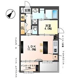 間取図画像 1LDK