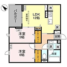 間取図画像 2LDK