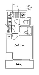 都営浅草線 戸越駅 徒歩2分の賃貸マンション 2階1Kの間取り