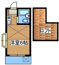 ロイヤルハイツ錦町 ワンルームの間取図画像