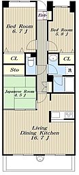 フォレスター王禅寺西 3LDKの間取図画像