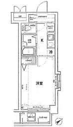 アヴィニティー上板橋 2階1Kの間取り