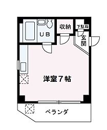 ロワール朝霞 ワンルームの間取図画像