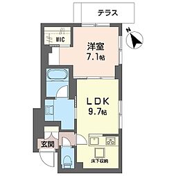 ニゲラパレス 1LDKの間取図画像