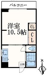 多摩センターグリーンビル 1Kの間取図画像